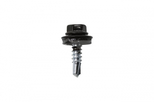 Self-tapping painted screw for metal, with a seal, 4.8x19, Daxmer, ZN